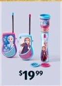 Walkie Talkie and Projector Set offers at $19.99 in ALDI