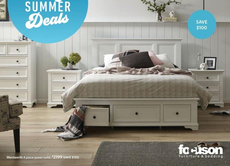 Wentworth 4 Piece Suite offers at $2199 in Focus On Furniture