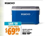 Igloo Latitude 49L Ice Box offers at $69.99 in Anaconda
