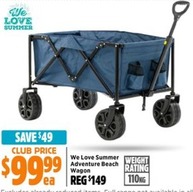 We Love Summer Adventure Beach Wagon offers at $99.99 in Anaconda