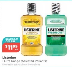 1 Litre Range (selected Variants) offers at $11.99 in Your Local Pharmacy