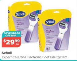 Expert Care 2in1 Electronic Foot File System offers at $29.99 in Your Local Pharmacy