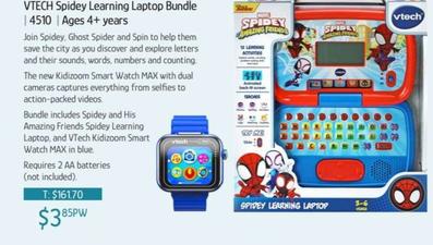 Spidey Learning Laptop Bundle | 4510 | Ages 4+ Years offers at $3.85 in Chrisco