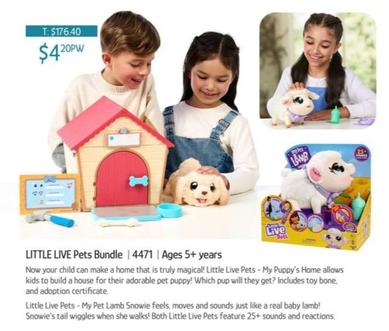 Little Live Pets Bundle | 4471 | Ages 5+ Years offers at $4.2 in Chrisco