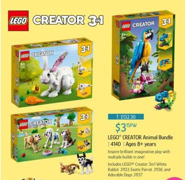 Lego - Creator Animal Bundle offers at $3.15 in Chrisco