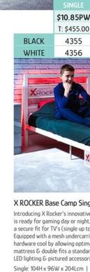 X Rocker Base Camp Single Bed offers at $10.85 in Chrisco
