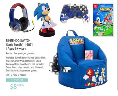 Nintendo - Switch Sonic Bundle offers at $8.4 in Chrisco