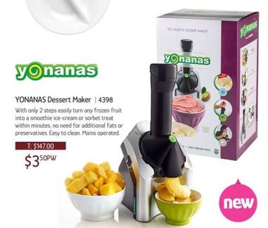 Yonanas Dessert Maker | 4398 offers at $3.5 in Chrisco