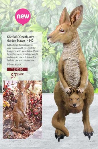 Kangaroo With Joey Garden Statue offers at $7.95 in Chrisco