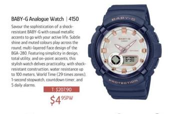 Baby-g Analogue Watch offers at $4.95 in Chrisco