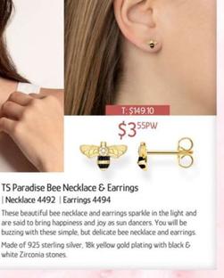 Ts Paradise Bee Earrings offers at $3.55 in Chrisco
