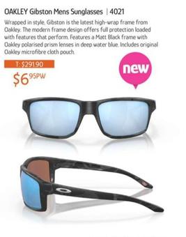 Oakley - Gibston Mens Sunglasses offers at $6.95 in Chrisco
