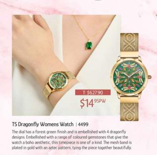 Finish - Ts Dragonfly Womens Watch offers at $14.95 in Chrisco