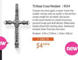Ts Rose Cross Pendant 4554 offers at $4.35 in Chrisco