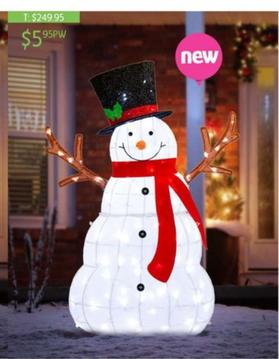 Festive Magic Led Mesh Melting Snowman offers at $5.95 in Chrisco