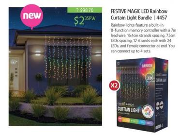 Festive Magic Led Rainbow Curtain Light Bundle offers at $2.35 in Chrisco