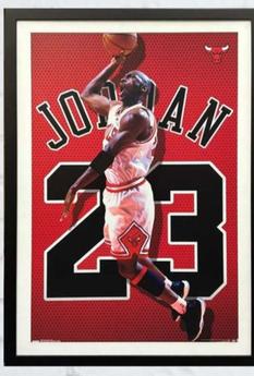 Michael Jordan 23 Licensed Framed Poster offers at $6.95 in Chrisco