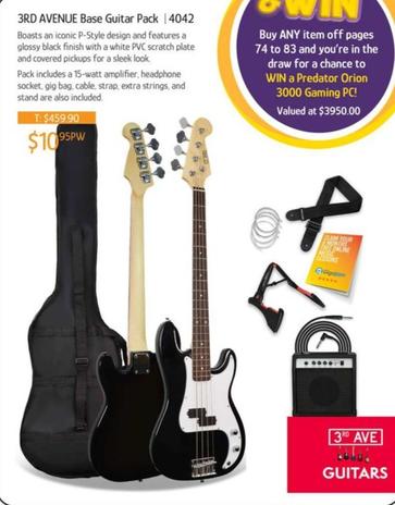 3rd Avenue Base Guitar Pack 4042 offers at $10.95 in Chrisco