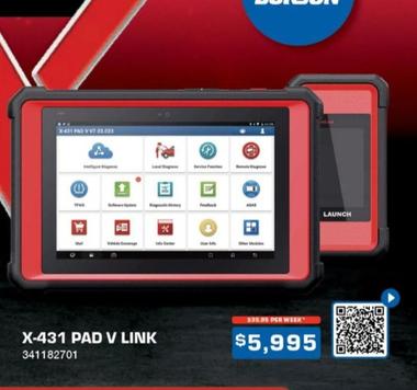 X-431 Pad V Link offers at $5995 in Burson Auto Parts