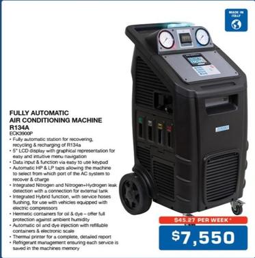 Fully Automatic Air Conditioning Machine R134a offers at $7550 in Burson Auto Parts