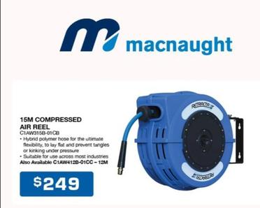 15m Compressed Air Reel offers at $249 in Burson Auto Parts