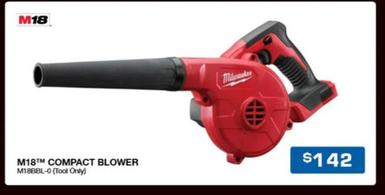 M18tm Compact Blower offers at $142 in Burson Auto Parts