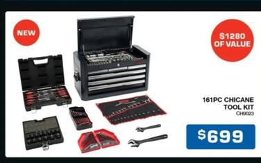 161pc Chicane Tool Kit offers at $699 in Burson Auto Parts