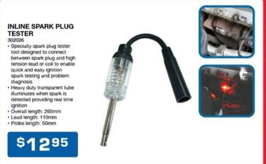 Inline Spark Plug Tester offers at $12.95 in Burson Auto Parts