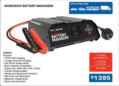 Workshop Battery Managers offers at $1395 in Burson Auto Parts