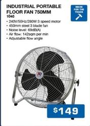 Industrial Portable Floor Fan 750mm offers at $149 in Burson Auto Parts