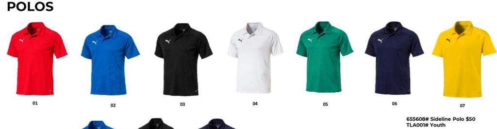 Sideline Polo offers at $50 in Puma