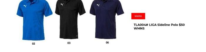Liga Sideline Polo offers at $50 in Puma