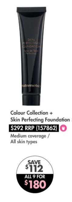 Nutrimetics Colour Collection + Skin Perfecting Foundation offers at $180 in Nutrimetics