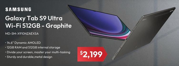 Galaxy Tab S9 Ultra Wi-fi 512gb - Graphite offers at $2199 in Leader Computers