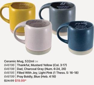 Ceramic Mug, 532ml offers at $19.99 in Koorong