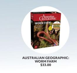 Australian Geographic: Worm Farm offers at $33 in Australian Geographic
