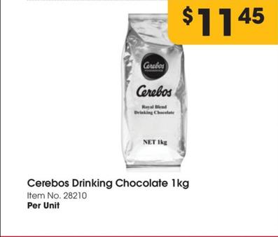 Cerebos - Drinking Chocolate 1kg offers at $11.45 in Campbells