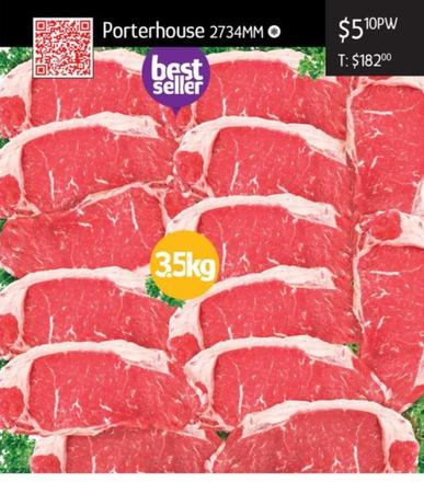 Porterhouse offers at $5.1 in Chrisco