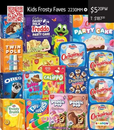 Kids Frosty Faves offers at $5.2 in Chrisco