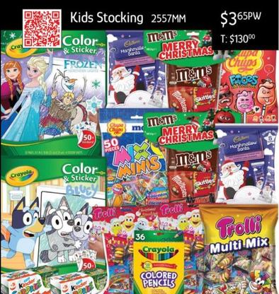 Kids Stocking offers at $3.65 in Chrisco