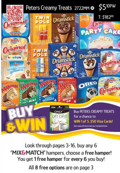 Peters - Creamy Treats offers at $5.1 in Chrisco