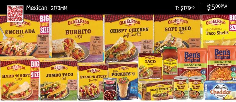 Old El Paso - Mexican offers at $5 in Chrisco