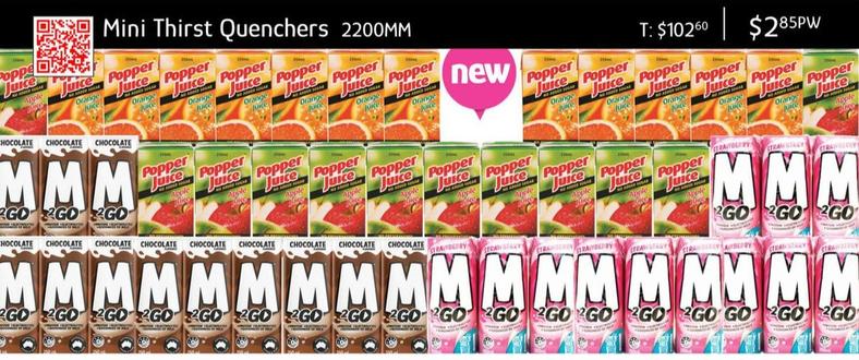 Mini Thirst Quenchers offers at $2.85 in Chrisco