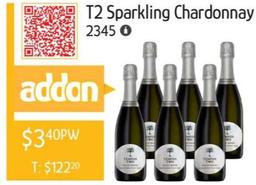T2 Sparkling Chardonnay offers at $3.4 in Chrisco