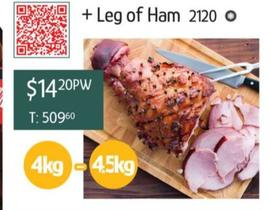+ Leg Of Ham offers at $14.2 in Chrisco