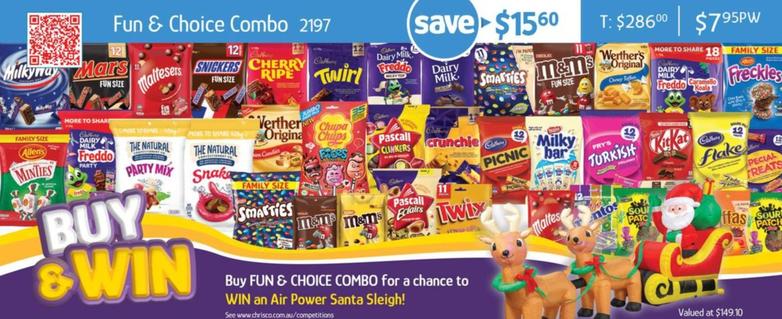 Fun & Choice Combo offers at $7.95 in Chrisco