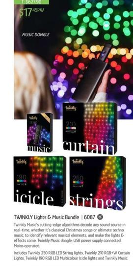 Twinkly Lights & Music Bundle offers at $17.45 in Chrisco