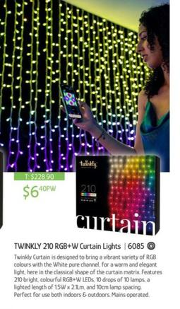 Twinkly 210 Rgb+w Curtain Lights offers at $6.4 in Chrisco