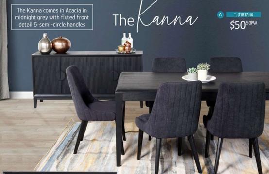 Kanna 7 Piece Dining Set offers at $50.5 in Chrisco