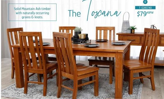 The Toscana 7-piece Dining Set offers at $79.4 in Chrisco